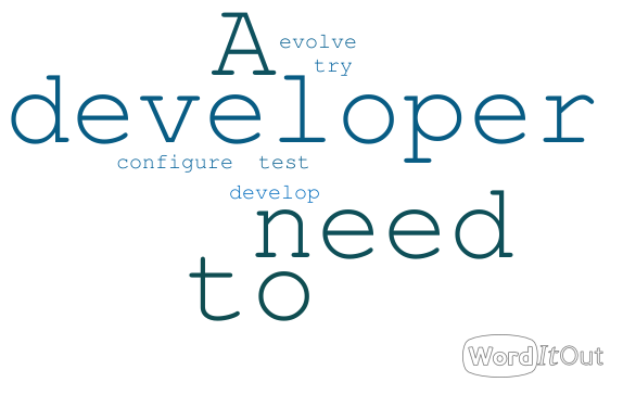 What a developer need to ...