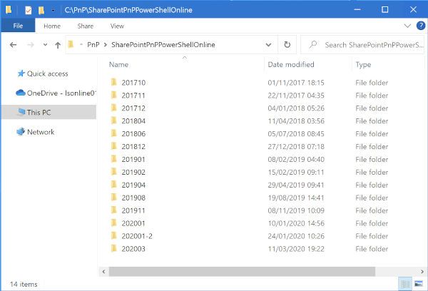 An approach to manage the versions of PnP PowerShell module