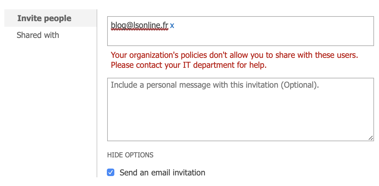 Display a warning on your SharePoint sites that allow external sharing