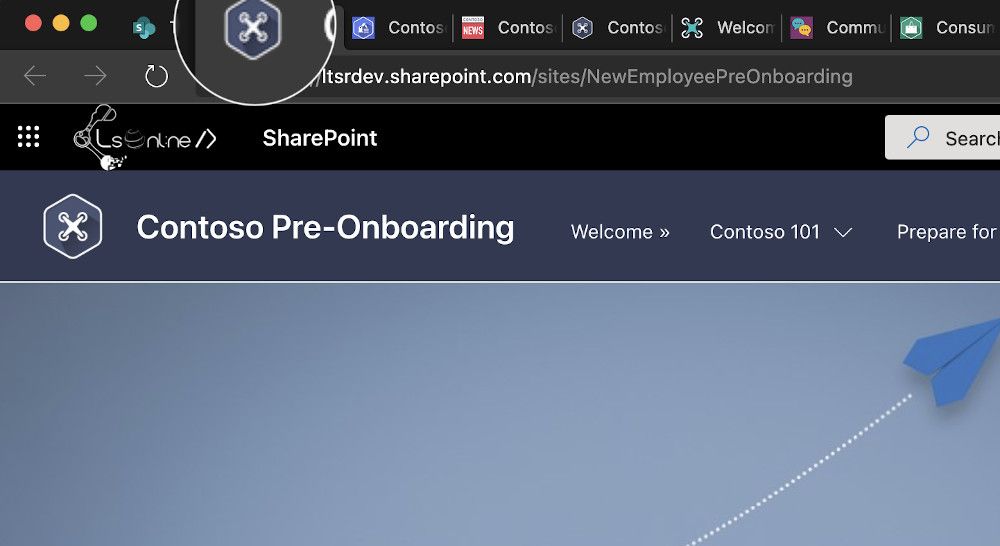 Favicon SPFx extension for SharePoint