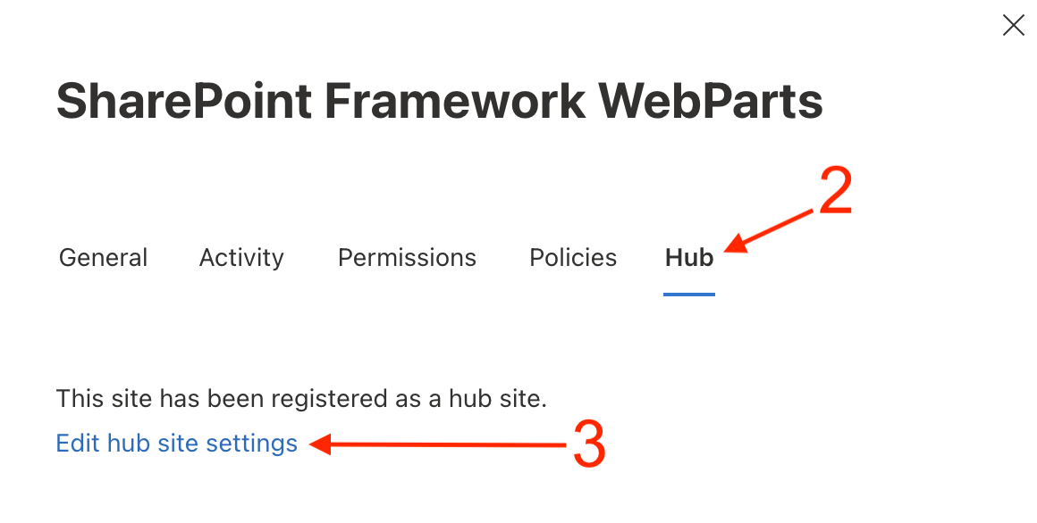 How to manage the SharePoint Hub Sites associations